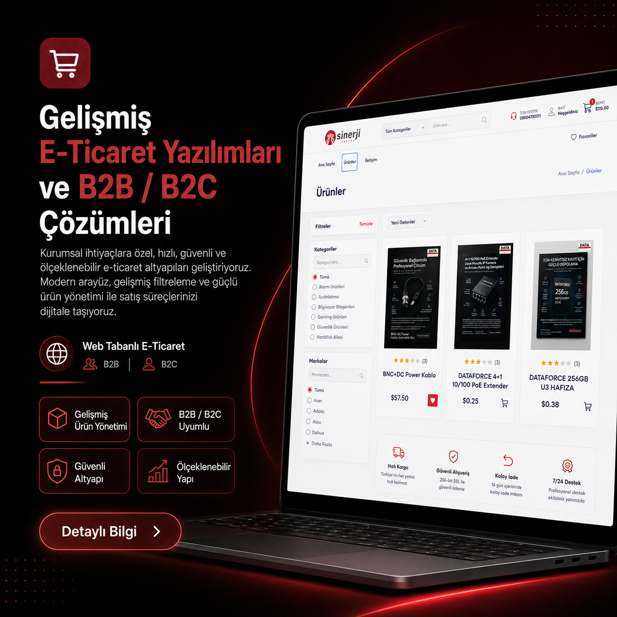 E-Ticaret Yazılımı - Detay 2